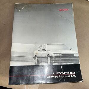 1986 Acura Legend Service Manual First‎ Edition Repair Shop Book Paperback